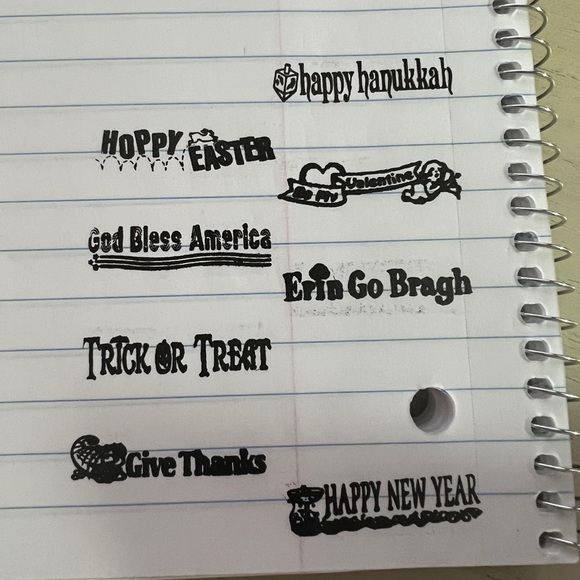 MessageStor Holiday Stamps with case - Picture 6 of 6